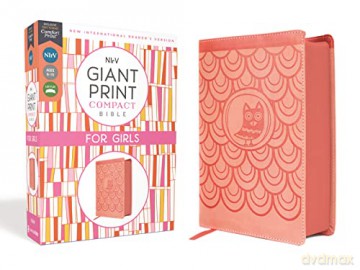 NIrV, Giant Print Compact Bible for Girls, Leathersoft, Peach, Comfort Print: New International Reader's Version, Peach, Leathersoft, Giant Print Compact Bible for Girls, Comfort Print [KSIĄŻKA]