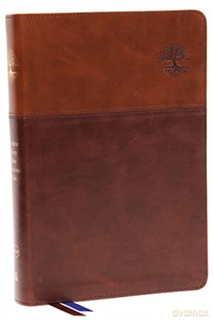 NKJV, Matthew Henry Daily Devotional Bible, Leathersoft, Brown, Red Letter, Comfort Print: 366 Daily Devotions by Matthew Henry - Bibles - Thomas Nelson [KSIĄŻKA]