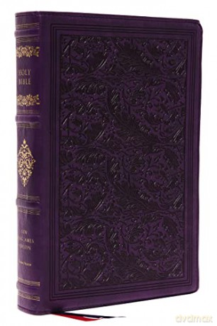 NKJV, Wide-Margin Reference Bible, Sovereign Collection, Leathersoft, Purple, Red Letter, Comfort Print: Holy Bible, New King James Version - Bibles - Thomas Nelson [KSIĄŻKA]
