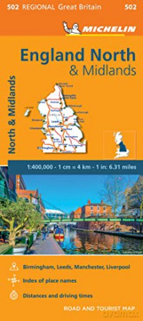 Northern England - Michelin Regional Map 502 - Michelin [KSIĄŻKA]
