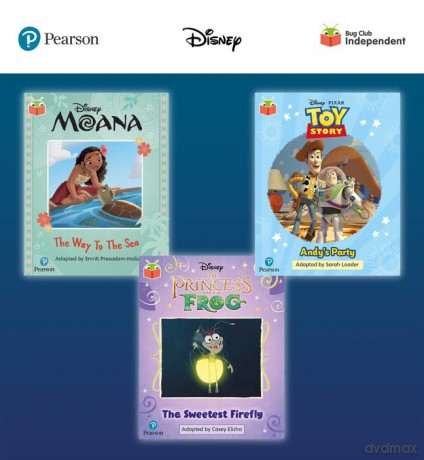 Pearson Bug Club Disney Year 1 Pack E, including decodable phonics readers for phase 5; Moana: The Way to the Sea, Toy Story: Andy's Party, The Princess and the Frog: The Sweetest Firefly - Smriti Prasadam-Halls [KSIĄŻKA]