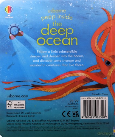 Peep Inside the Ocean - Anna Milbourne [KSIĄŻKA]