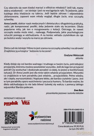 Jedzenie to leczenie, czyli prosty przepis na zdrowie i szczupłą sylwetkę - Anna Lewitt [KSIĄŻKA]