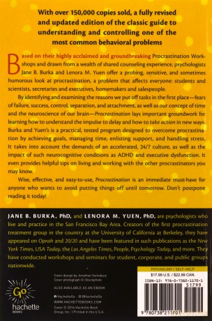 Procrastination: Why You Do It. What to Do About It(Chinese Edition) - Jane B. Lenora M. Burka Yuen [KSIĄŻKA]