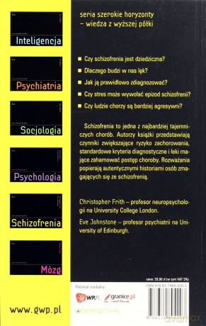 Schizofrenia  - Frith Christopher, Johnstone Eve [KSIĄŻKA]