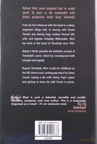 Richard West - Maybe A Writer: My Life In Threshold - Richard West [KSIĄŻKA]