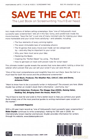 Save the Cat!: The Only Book on Screenwriting You'll Ever Need: The Last Book on Screenwriting You'll Ever Need - Blake Snyder [KSIĄŻKA]