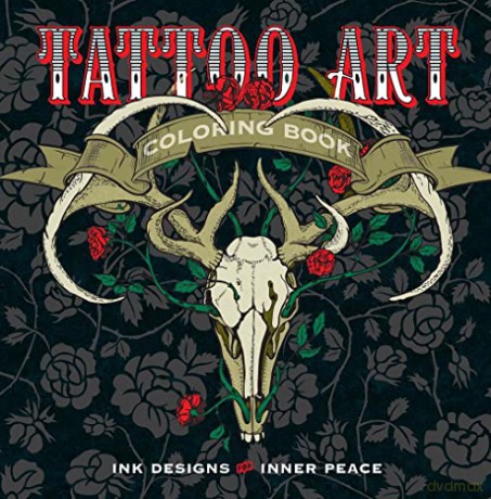 Tattoo Art Coloring Book: Ink Designs for Inner Peace - Lark Books [KSIĄŻKA]