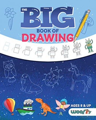 The Big Book of Drawing: Over 500 Drawing Challenges for Kids and Fun Things to Doodle - Woo! Jr. Kids Activities [KSIĄŻKA]