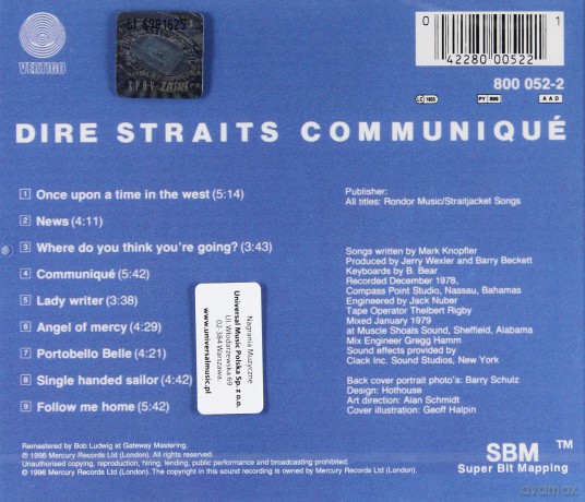 Dire Straits: Communique [CD]