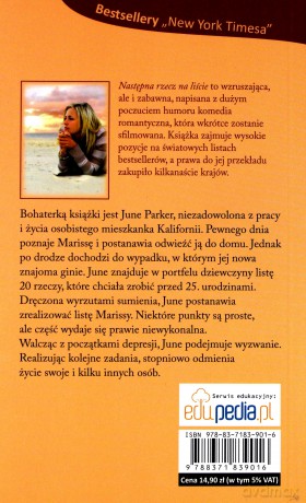Następna rzecz na liście (pocket)  - Smolinsky Jill [KSIĄŻKA]