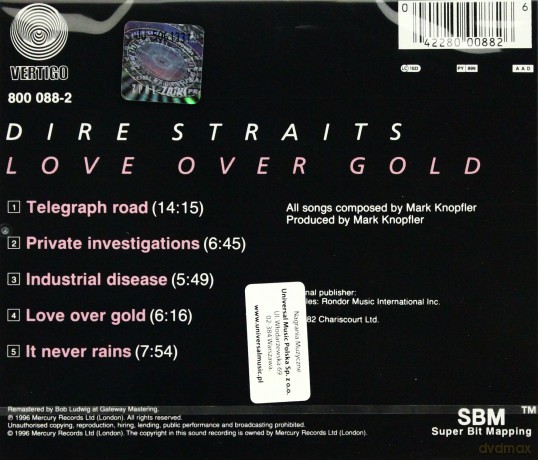 Dire Straits: Love Over Gold (Remastered) [CD]