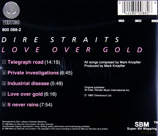 Dire Straits: Love Over Gold (Remastered) [CD]