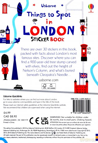 Things to Spot in London Sticker Book [KSIĄŻKA]