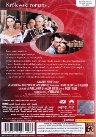Rzymskie wakacje edycja specjalna [DVD]