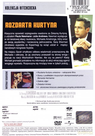 Rozdarta kurtyna (kolekcja Alfreda Hitchcocka) [DVD]