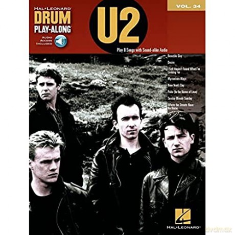 U2: Drum Play-Along Volume 24: 34 [KSIĄŻKA]