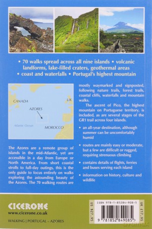 Walking on the Azores: 70 routes across Sao Miguel, Santa Maria, Terceira, Graciosa, Sao Jorge, Pico, Faial, Flores and Corvo - Paddy Dillon [KSIĄŻKA]