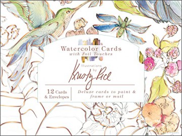Watercolor Cards with Foil Touches: Illustrations by Kristy Rice - Kristy Rice [KSIĄŻKA]