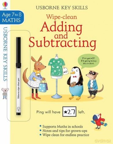 Wipe-Clean Adding and Subtracting 7-8 - Holly Bathie [KSIĄŻKA]
