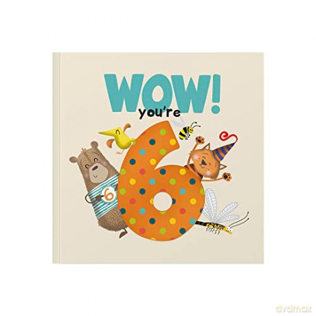 WOW! You're Six: Happy Birthday Gift Book with an Envelope That Can Be Sent As a Card - Steve Wilson [KSIĄŻKA]