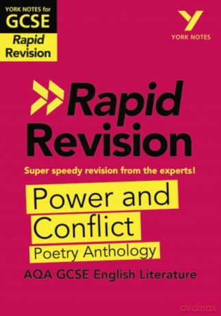 York Notes for AQA GCSE(9-1)Rapid Revision: Power and Conflict Poetry Anthology - Refresh, Revise and Catch up!: - catch up, revise and be ready for 2022 and 2023 assessments and exams - Mr David Grant [KSIĄŻKA]