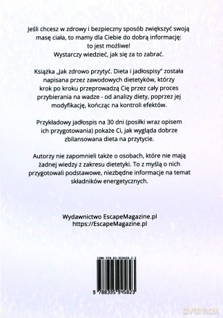 Jak zdrowo przytyć. Dieta i jadłospisy - Marcin Majewski, Michał Marciniak [KSIĄŻKA]