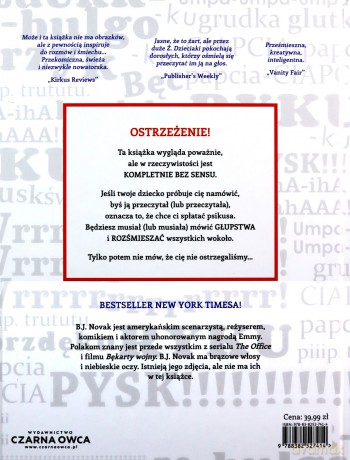 Książka bez obrazków - Benjamin Joseph Novak [KSIĄŻKA]
