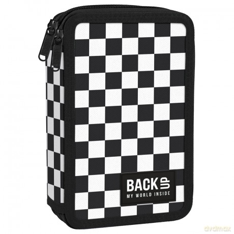 Piórnik 2-komorowy z wyposażeniem BACKUP 5 model DW94 szachownica