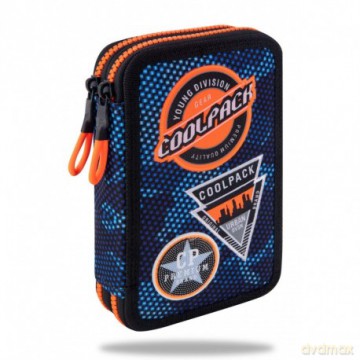 Piórnik 2-komorowy z wyposażeniem Coolpack Jumper navy