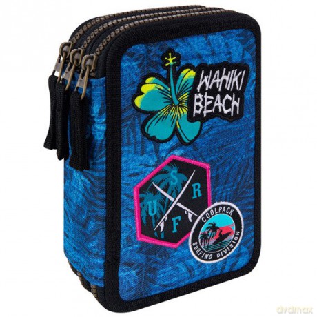 Piórnik 3-komorowy z wyposażeniem Coolpack Jumper blue