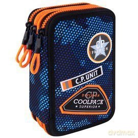 Piórnik 3-komorowy z wyposażeniem Coolpack Jumper navy