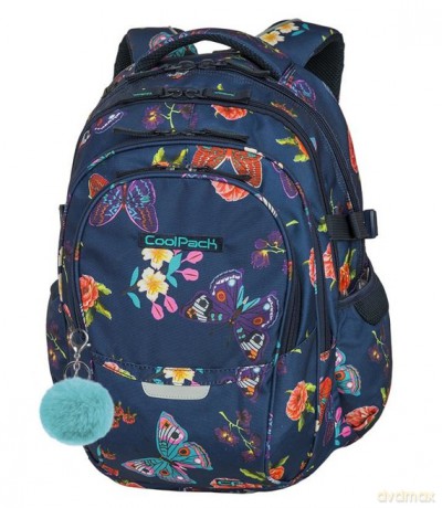Plecak 4-komorowyy Coolpack factor summer dream z pomponem