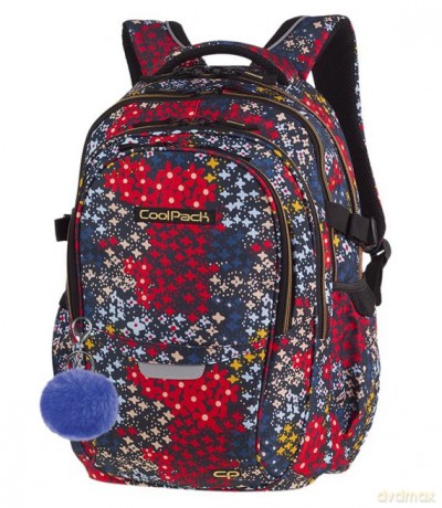 Plecak 4-komorowyy Coolpack factor summer meadow z pomponem