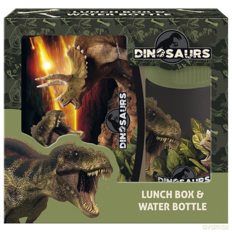 Zestaw śniadaniówka+ bidon 330 ml Dinozaur 18
