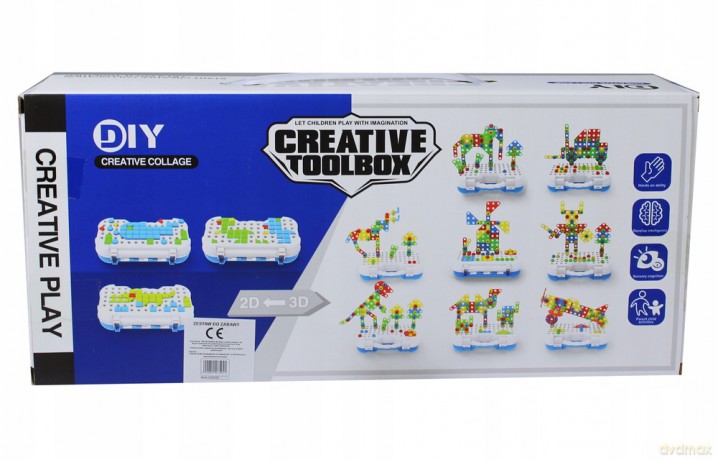 Zestaw kreatywny z wiertarką, 242 el.