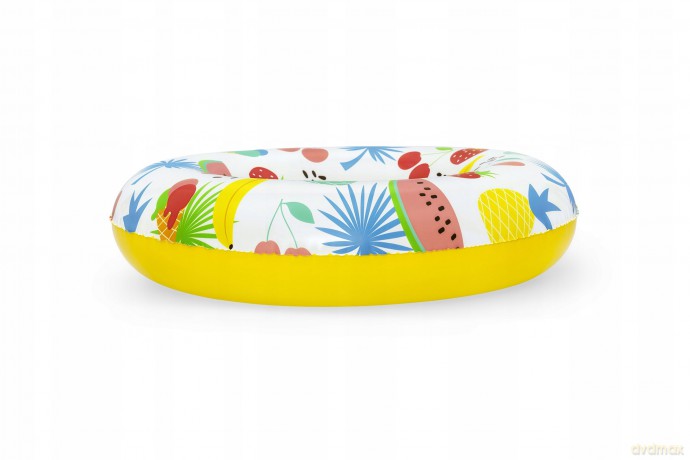 Koło do pływania 61cm mix 2 wzory: Owoce, Flamingi