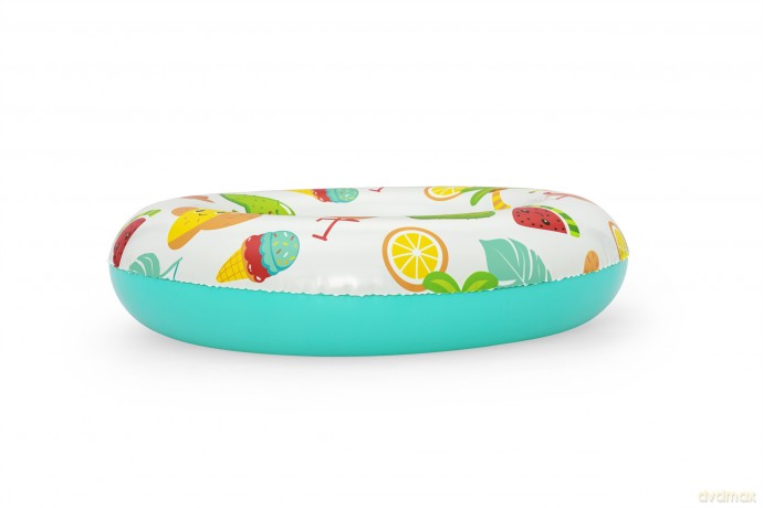 Koło do pływania 61cm mix 2 wzory: Owoce, Flamingi