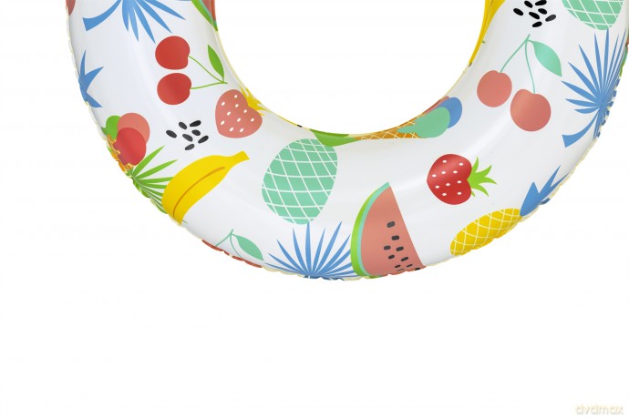Koło do pływania 61cm mix 2 wzory: Owoce, Flamingi