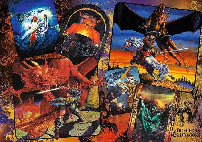 TREFL 1000 el. Początki Dungeons Dragons [PUZZLE]