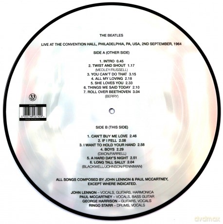 The Beatles: Live At The Convention Hall. Philadelphia. Pa. Usa. 2nd September. 1964 (Picture) [Winyl]
