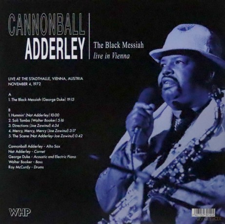 Cannonball Adderley: The Black Messiah Live In Vienna [Winyl]