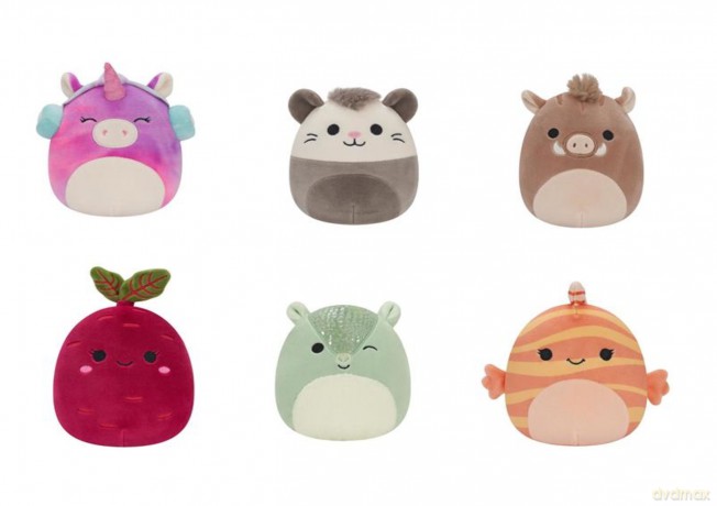 Squishmallows fioletowy burak Claudia, Plusz, 13 cm