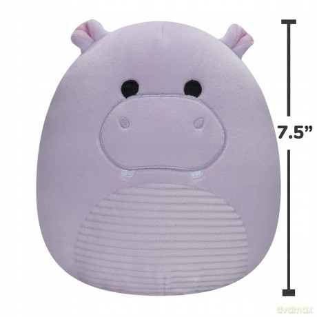 Squishmallows Fioletowy hipopotam Hanna, Plusz, 19 cm
