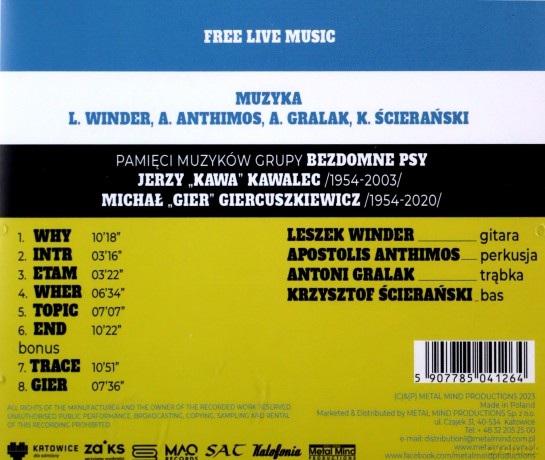 Leszek Winder Kwartet Spontaniczny: Leszek Winder Kwartet Spontaniczny [CD]