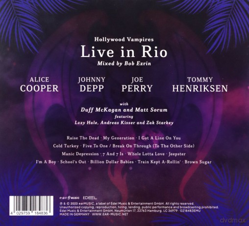 Hollywood Vampires: Live In Rio [[Blu-Ray]+[CD]