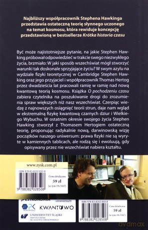 O pochodzeniu czasu. Ostateczna teoria Stephena Hawkinga - Thomas Hertog [KSIĄŻKA]