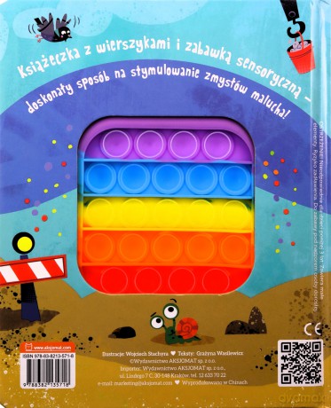Pojazdy na budowie. Książeczka sensoryczna POP IT - Grażyna Wasilewicz [KSIĄŻKA]