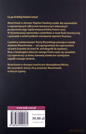 Wszechświat w skorupce orzecha (okładka miękka) - Stephen Hawking [KSIĄŻKA]