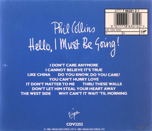 Phil Collins: Hello I Must Be Going [CD]